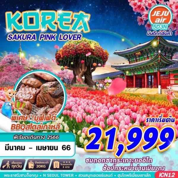 เกาหลีใต้ โซล เกาะนามิ สวนยออิโด สวนสนุกเอเวอร์แลนด์  5 วัน 3 คืน  ราคาเริ่มต้นเพียง 21,999.-  เดินทางช่วงเดือนมีนาคม - เมษายน 2566